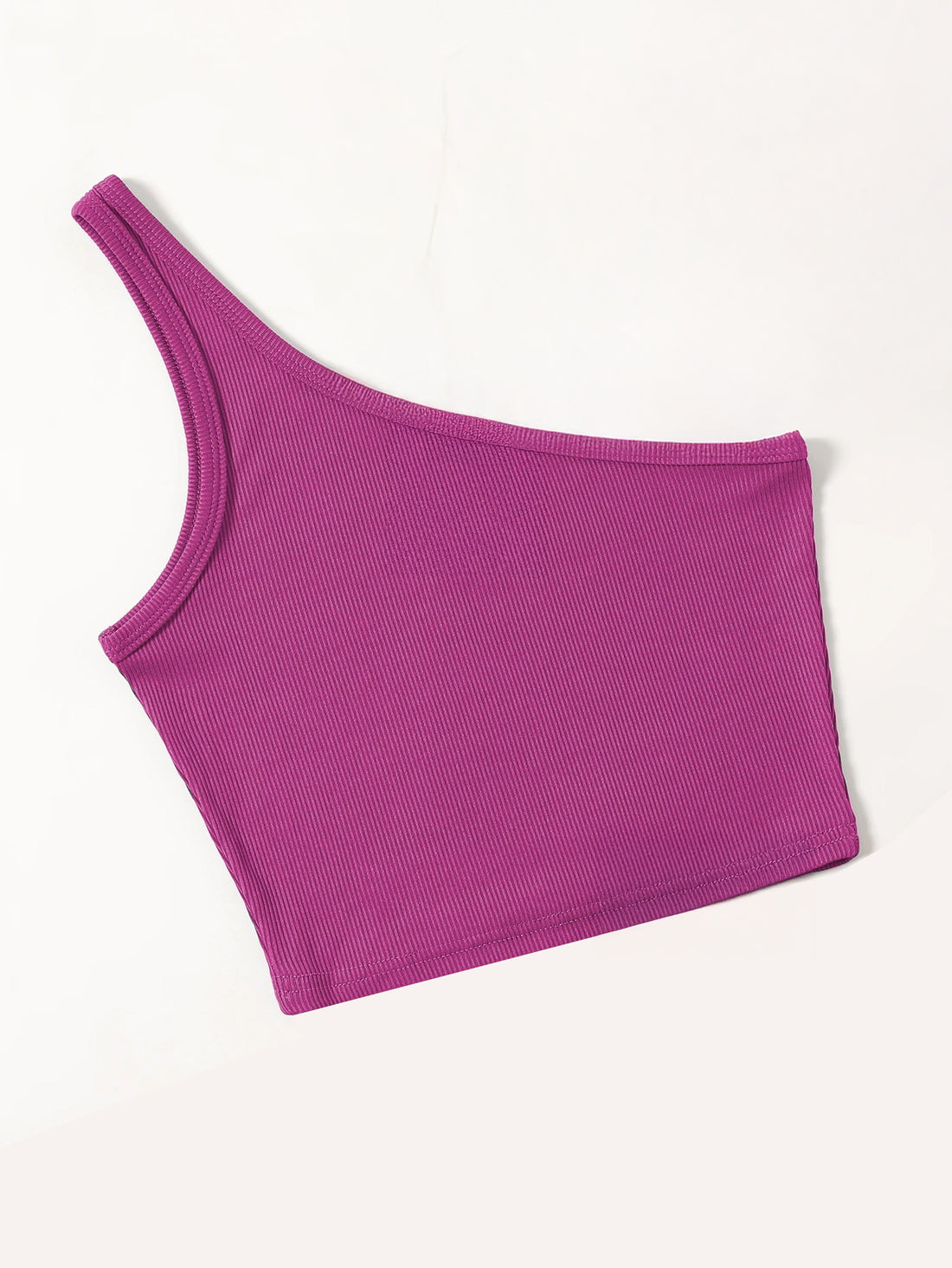 Pink One shoulder Tank Top