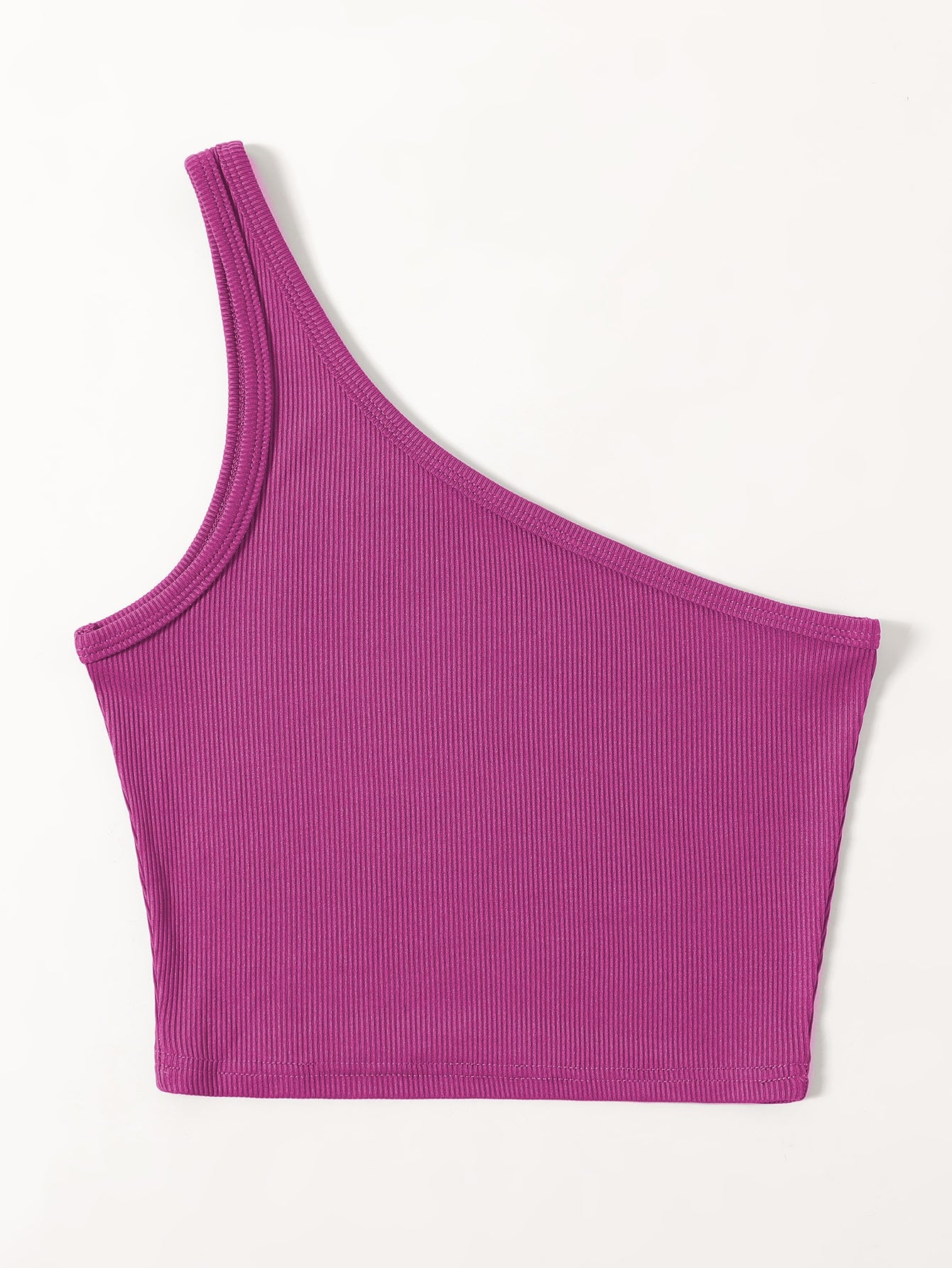 Pink One shoulder Tank Top