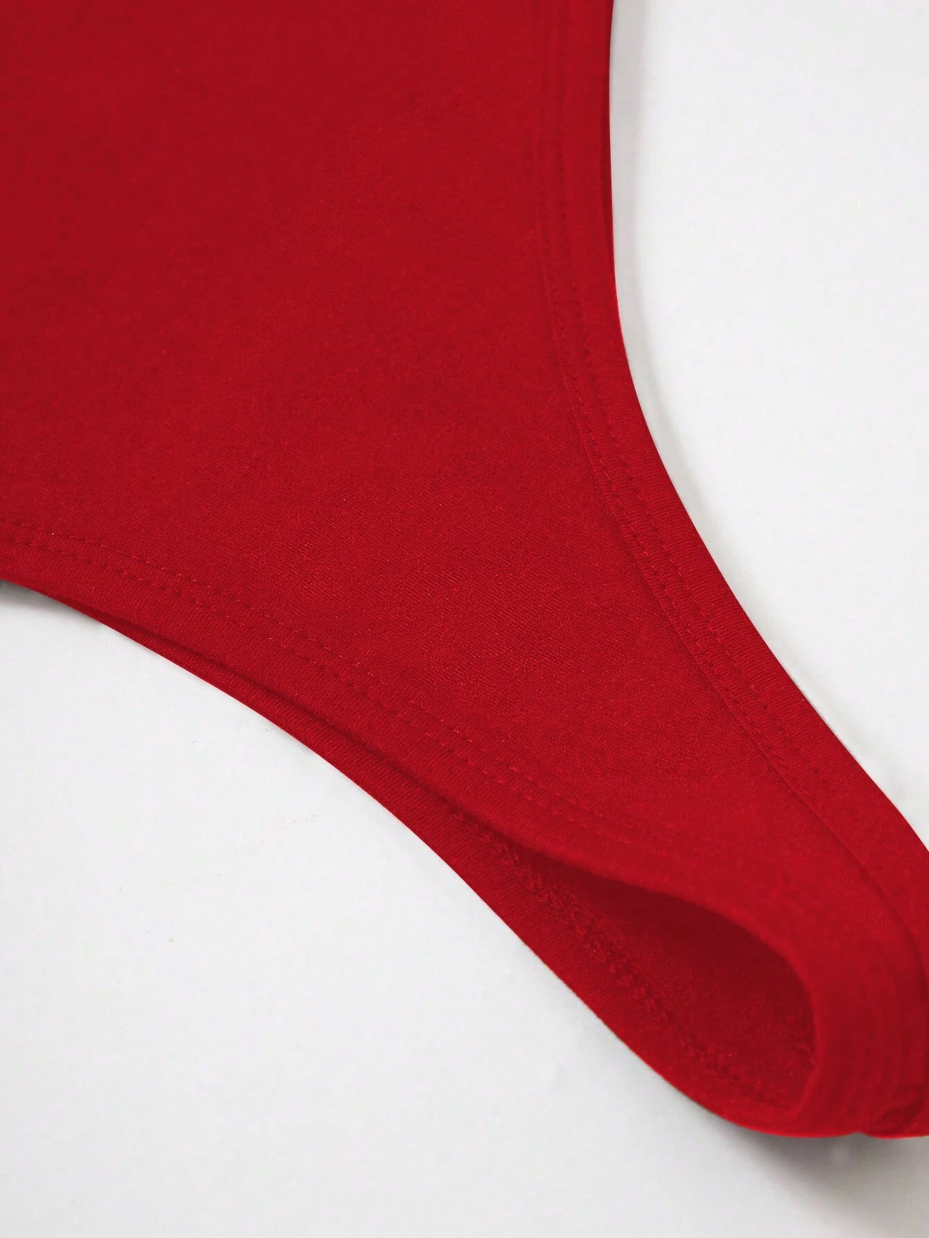 Red One shoulder Tank Top