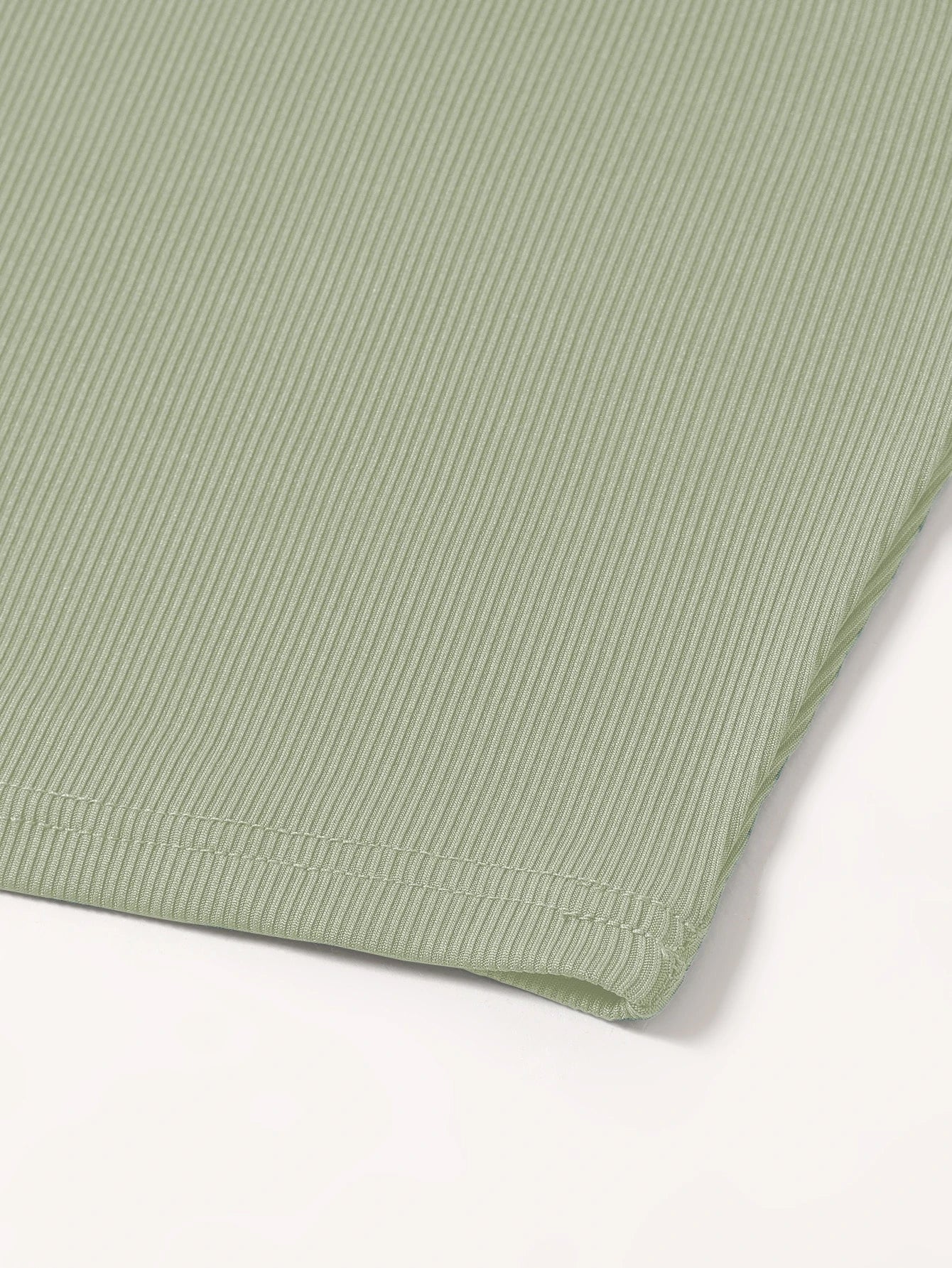 Light Green One shoulder Tank Top